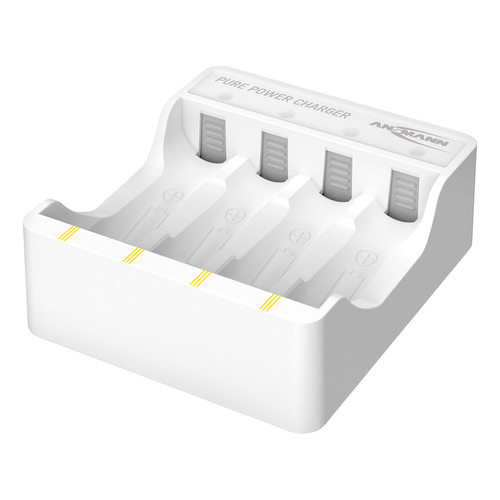 ANSMANN 1001-0181 Ladegerät für 4 Pure Power Li-Ion Akkus, USB-C Akku-Ladegeräte