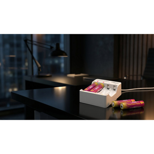 ANSMANN 1001-0181 Ladegerät für 4 Pure Power Li-Ion Akkus, USB-C