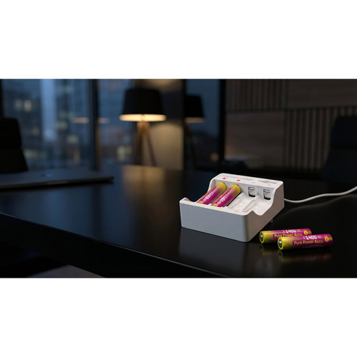 ANSMANN 1001-0182 Pure Power Ladeset mit 4 Li-Ion Akkus Micro AAA