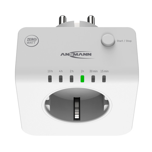 ANSMANN 1260-0016 AES 1.5 Zeitgesteuerte Energiespar-Steckdose ZeroWatt