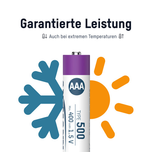 ANSMANN 1311-0028 Li-Ion Akkus Micro AAA Typ 500