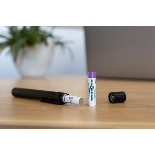 ANSMANN 1311-0035 Li-Ion Akkus Micro AAA Typ 500 (min. 400 mAh) 4er Pack mit Box