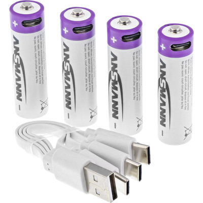 ANSMANN 1312-0036 Li-Ion Akkus Mignon AA Typ 2000 (min. 1800 mAh) 4er Karton (Produktbild 1)