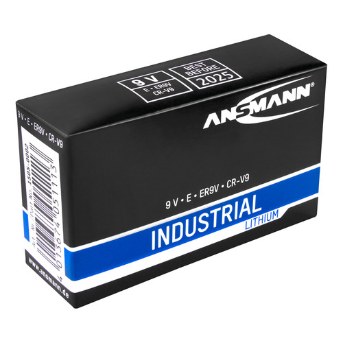 ANSMANN 1505-0002 Lithium-Industriebatterie 9V-E-Block, 5er-Pack