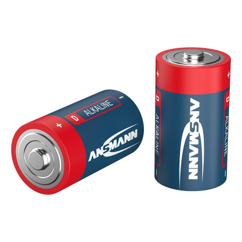 ANSMANN 1514-0000 RED Alkaline-Batterie, Mono (D), LR20, 2er Pack