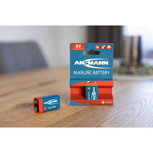 ANSMANN 1515-0000 RED Alkaline-Batterie, 6LR61, 9V-Block (E)
