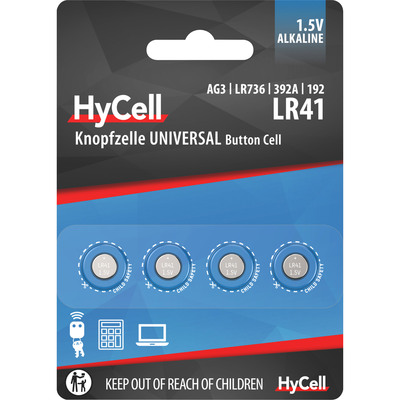 ANSMANN 1516-0025 Knopfzelle LR41 1,5V Alkaline, 4er-Pack ANSMANN 1516-0025 Knopfzelle LR41 1,5V Alkaline, 4er-Pack