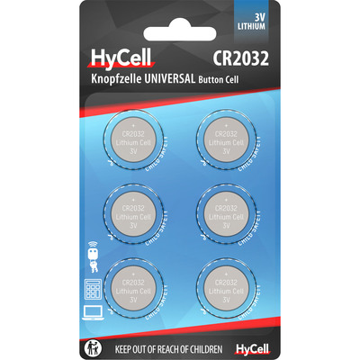 ANSMANN 1516-0026 Knopfzelle CR2032 3V HyCell Mainboardbatterie Lithium 6 Pack ANSMANN 1516-0026 Knopfzelle CR2032 3V HyCell Mainboardbatterie Lithium 6 Pack