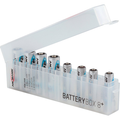 ANSMANN 4000033 Batteriebox für max 8 Zellen und/oder Speichermedien