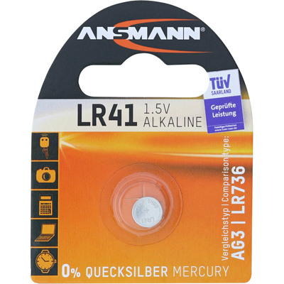 ANSMANN 5015332 Knopfzelle LR41 1,5V Alkaline ANSMANN 5015332 Knopfzelle LR41 1,5V Alkaline