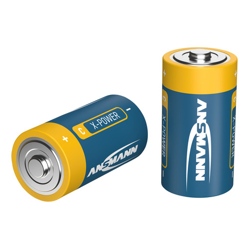 ANSMANN 5015623 Alkaline Batterie Baby C, X-Power, 7500mAh, 2er-Pack