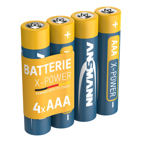 ANSMANN 5015653 X-Power Alkaline-Batterie, Micro (AAA), 4er Pack