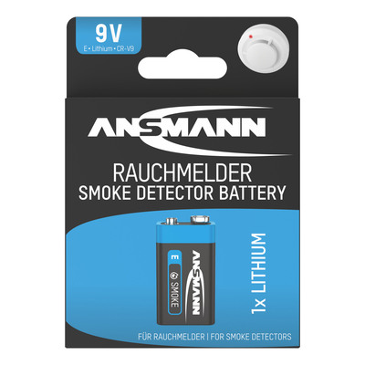 ANSMANN 5021023-01 10-Jahre-Lithiumbatterie für Rauchmelder 9V-E-Block, longlife ANSMANN 5021023-01 10-Jahre-Lithiumbatterie für Rauchmelder 9V-E-Block, longlife