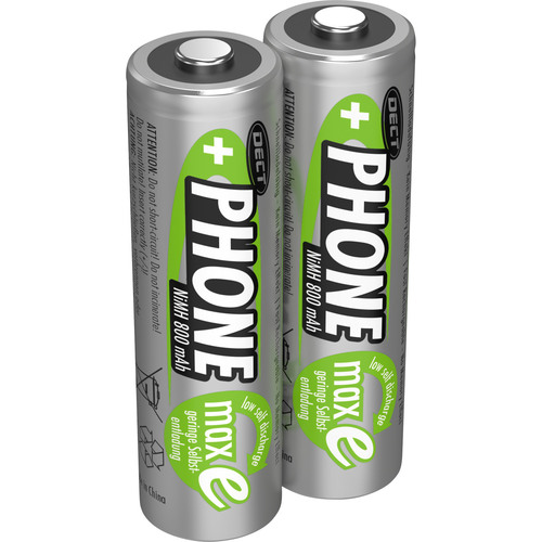 ANSMANN 5030902 NiMH-Akku Mignon AA, Phone DECT, 800mAh, 2er-Pack