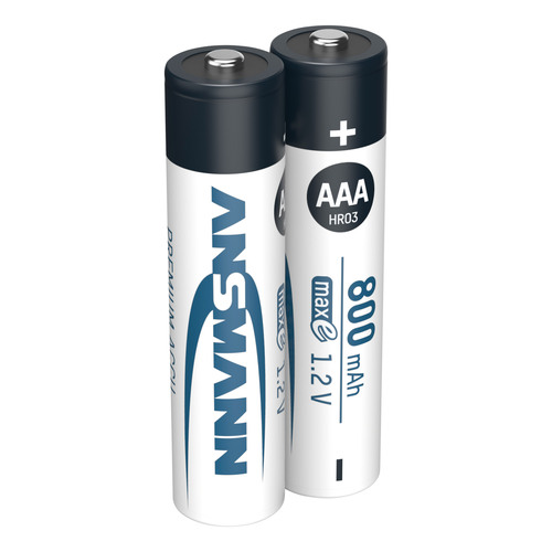 ANSMANN 5030982 NiMH-Akku Micro AAA, maxE, 800mAh, 2er-Pack