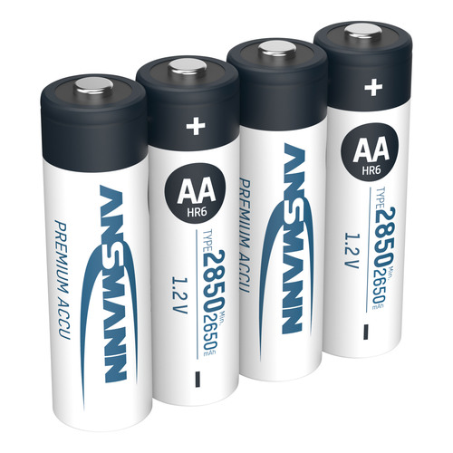 ANSMANN 5035212 NiMH-Akku Mignon AA, 2850mAh, 4er-Pack