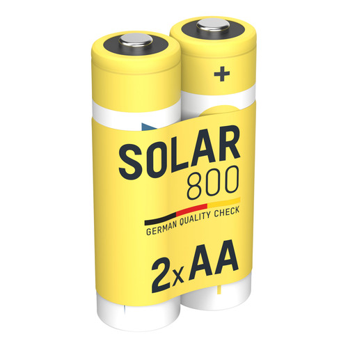 ANSMANN 5035513 NiMH-Akku Mignon AA, SOLAR, 800mAh, 2er-Pack