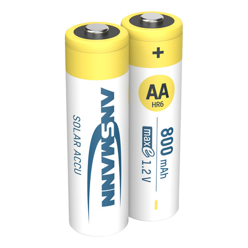 ANSMANN 5035513 NiMH-Akku Mignon AA, SOLAR, 800mAh, 2er-Pack