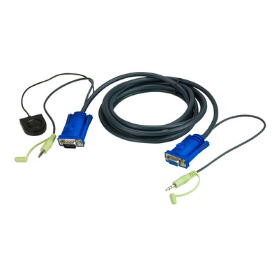 ATEN 2L-5205B KVM Switching Kabelsatz, VGA, Audio, Schalter, Länge 5m ATEN 2L-5205B KVM Switching Kabelsatz, VGA, Audio, Schalter, Länge 5m