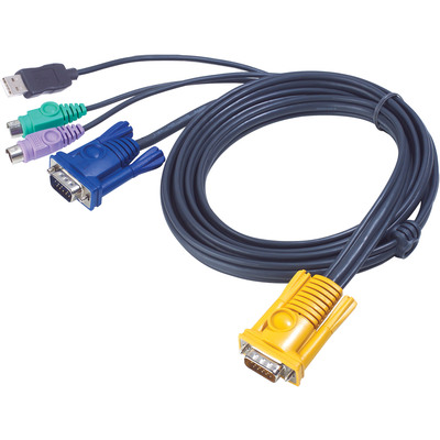 ATEN 2L-5302UP KVM Kabelsatz, VGA, USB, PS/2, Länge 1,8m ATEN 2L-5302UP KVM Kabelsatz, VGA, USB, PS/2, Länge 1,8m