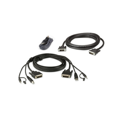 ATEN 2L-7D02UDX3 KVM Kabelsatz, USB DVI-D Dual-Link Dual Display Secure KVM, 1.8m (Produktbild 1)