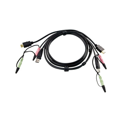 ATEN 2L-7D02UH KVM Kabelsatz, HDMI, USB, Audio, Länge 1,8m