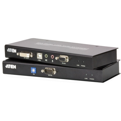 ATEN CE600 Konsolen-Extender, DVI Single Link, USB, RS232, mit Audio, max. 60m ATEN CE600 Konsolen-Extender, DVI Single Link, USB, RS232, mit Audio, max. 60m