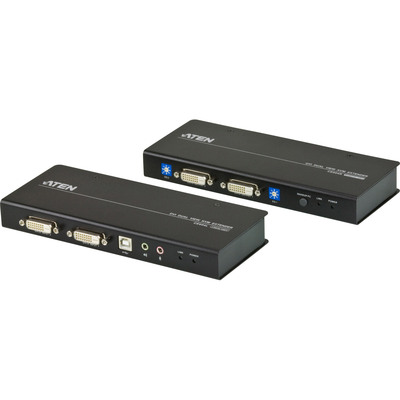 ATEN CE604 Konsolen-Extender, 2x DVI, USB, RS232, mit Audio, max. 60m (Produktbild 1)