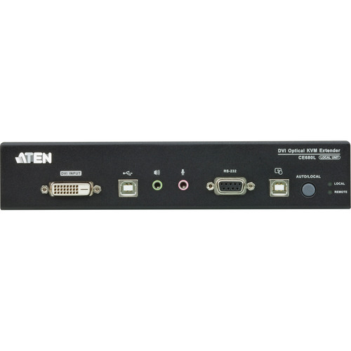 ATEN CE680 Konsolen-Ext., DVI über LWL, USB, RS232, m. Audio, max. 600m via LWL
