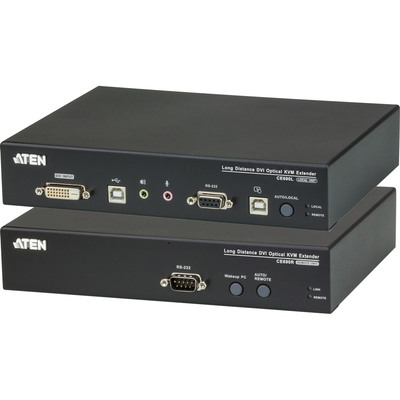 ATEN CE690 Konsolen-Ext., DVI über LWL, USB, RS232, mit Audio, max. 20km via LWL