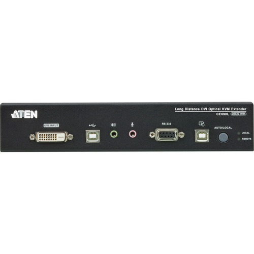 ATEN CE690 Konsolen-Ext., DVI über LWL, USB, RS232, mit Audio, max. 20km via LWL