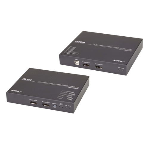 ATEN CE924 KVM Konsolen-Extender, USB Dual-Anzeige DisplayPort HDBaseT 2.0 (4K) KVM