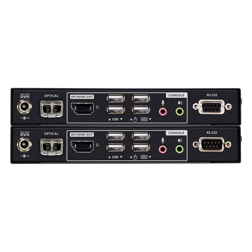 ATEN CE980 KVM LWL (MM) Konsolen-Extender, USB True 4K DisplayPort/HDMI (True4K)