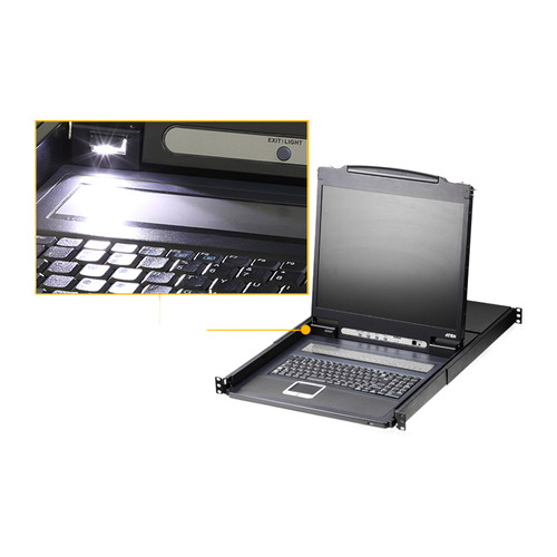 ATEN CL1316N SL KVM-Switch 16-Port, 19-LCD-Konsole (PS/2-USB, VGA) SL-Layout