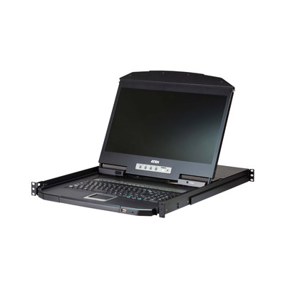 ATEN CL3108NX SL KVM-Switch 8-Port, 18,5-LCD-Konsole (PS/2-USB, VGA) SL-Layout ATEN CL3108NX SL KVM-Switch 8-Port, 18,5-LCD-Konsole (PS/2-USB, VGA) SL-Layout