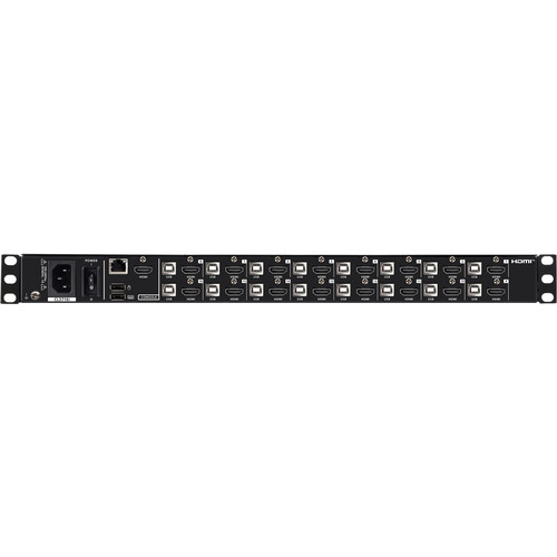 ATEN CL3716iNW FR KVM-IP-Switch 16-Port, 18,5-LCD-Konsole (USB HDMI) FR-Layout