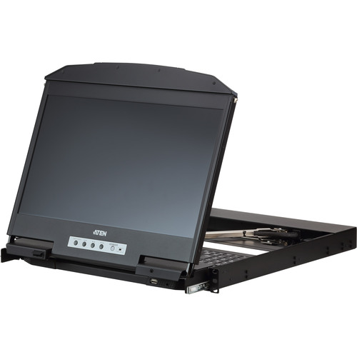 ATEN CL3800NW SL Kurze Dual-Rail 18,5-LCD-Konsole (USB HDMI DVI VGA) SL-Layout