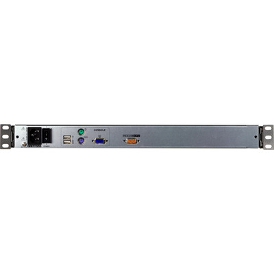 ATEN CL5800N DE Dual Rail 19-LCD-Konsole, 19 1HE (PS/2-USB, VGA) DE-Layout