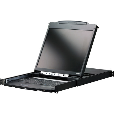 ATEN CL5800N UK Dual Rail 19-LCD-Konsole, 19 1HE (PS/2-USB, VGA) UK-Layout ATEN CL5800N UK Dual Rail 19-LCD-Konsole, 19 1HE (PS/2-USB, VGA) UK-Layout