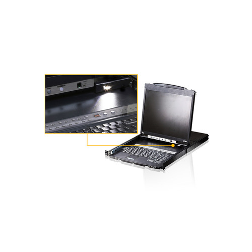 ATEN CL5808N IT Dual Rail KVM-Switch 8-Port, 19-LCD (PS/2-USB VGA) DE-Layout