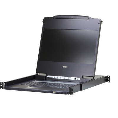 ATEN CL6700MW, KVM-Konsole, 17,3 Full HD LCD, DVI, Rackmontage, DE-Layout