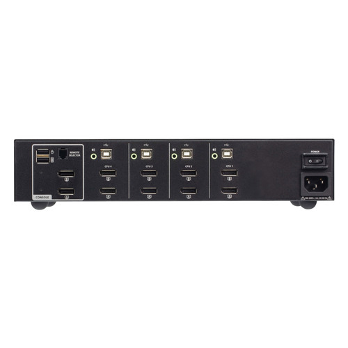 ATEN CS1144DP4 4-Port KVM Secure Switch mit USB 4K DisplayPort Dual-Display