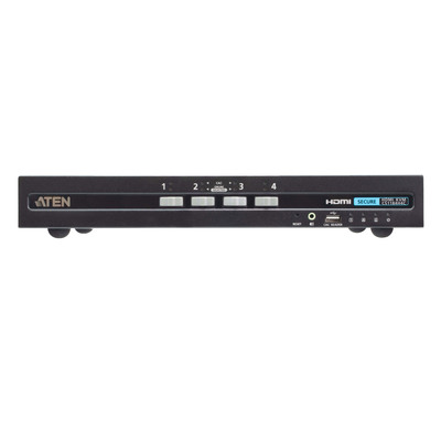 ATEN CS1184H4C 4-Port KVM Secure Switch mit USB 4K HDMI mit CAC (PSD PP v4.0)