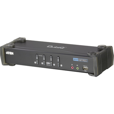 ATEN CS1764A CubiQ KVMP-Switch, 4-fach, DVI, USB, Audio