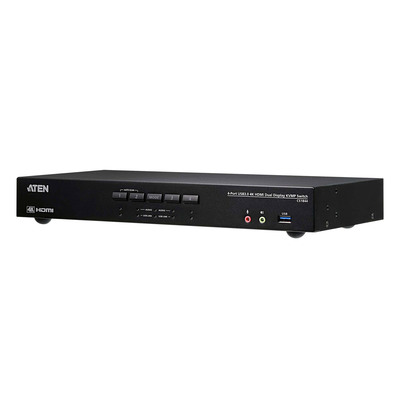 ATEN CS1844 KVMP-Switch 4-fach, 4K HDMI, Dual Display, USB 3.0, Audio (Produktbild 1)