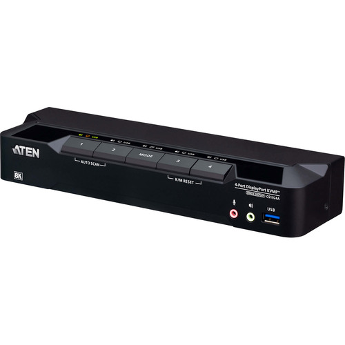 ATEN CS1924A KVMP-Switch 4-fach, DisplayPort, USB 3.0, 8K KVM