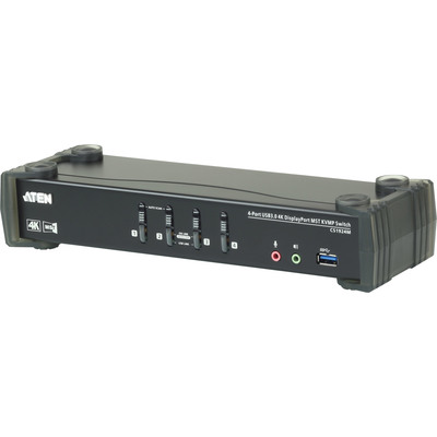 ATEN CS1924M KVMP-Switch 4-fach, DisplayPort mit MST, USB 3.0, 4K ATEN CS1924M KVMP-Switch 4-fach, DisplayPort mit MST, USB 3.0, 4K