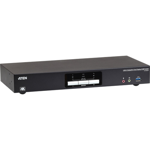ATEN CS1942DP KVMP-Switch 2-fach, DisplayPort für 2 Displays 4K, USB 3.0, Audio