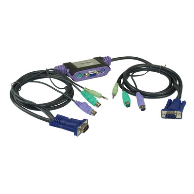 ATEN CS62A KVM-Switch 2-fach, PS/2, mit Audio ATEN CS62A KVM-Switch 2-fach, PS/2, mit Audio