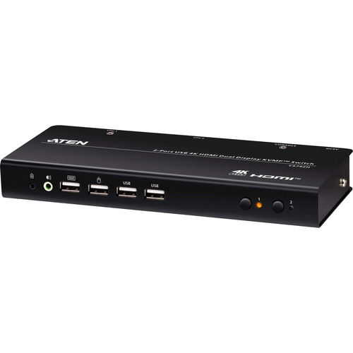 ATEN CS742H 2-Port USB 4K HDMI Dual Display KVMP Switch
